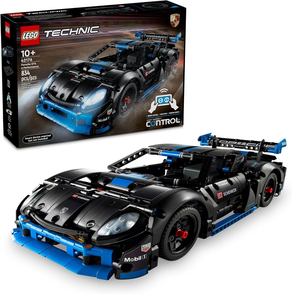 LEGO 42176 Technic Porsche GT4 e-Performance Race Car.