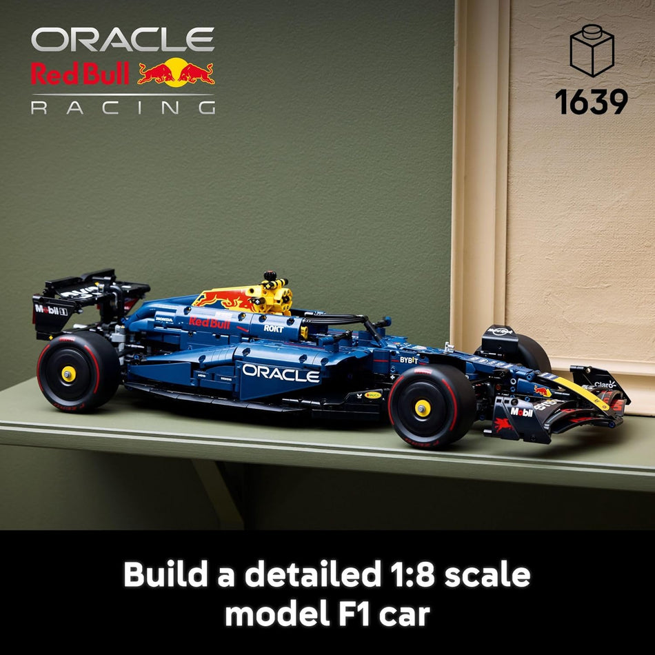 LEGO Technic Oracle Red Bull Racing RB20 F1 Race Car Model Kit - Building Set for Adults, Ages 18+ - Collectible Display Model - Gift for Birthdays - 42206 (1,639 Pieces)