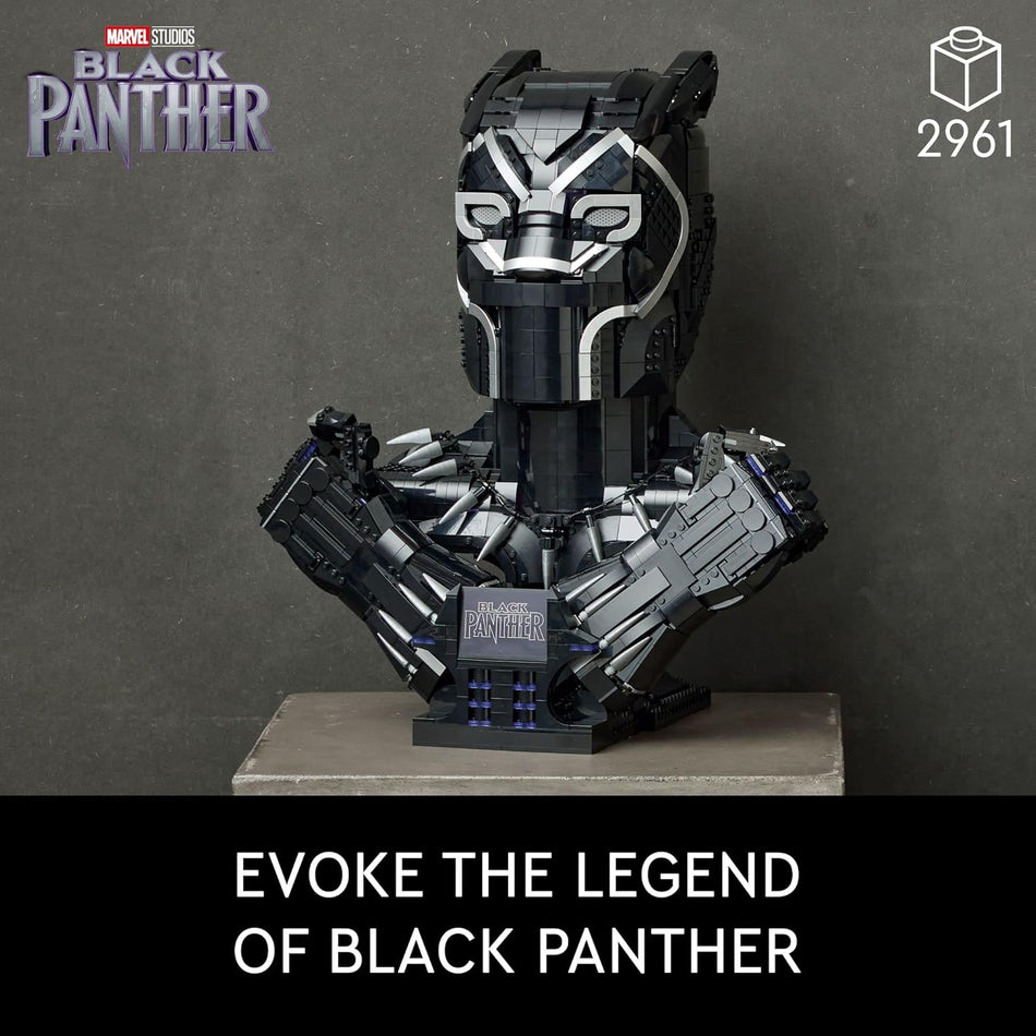 LEGO 76215 Marvel Black Panther, King T’Challa Model Building Kit