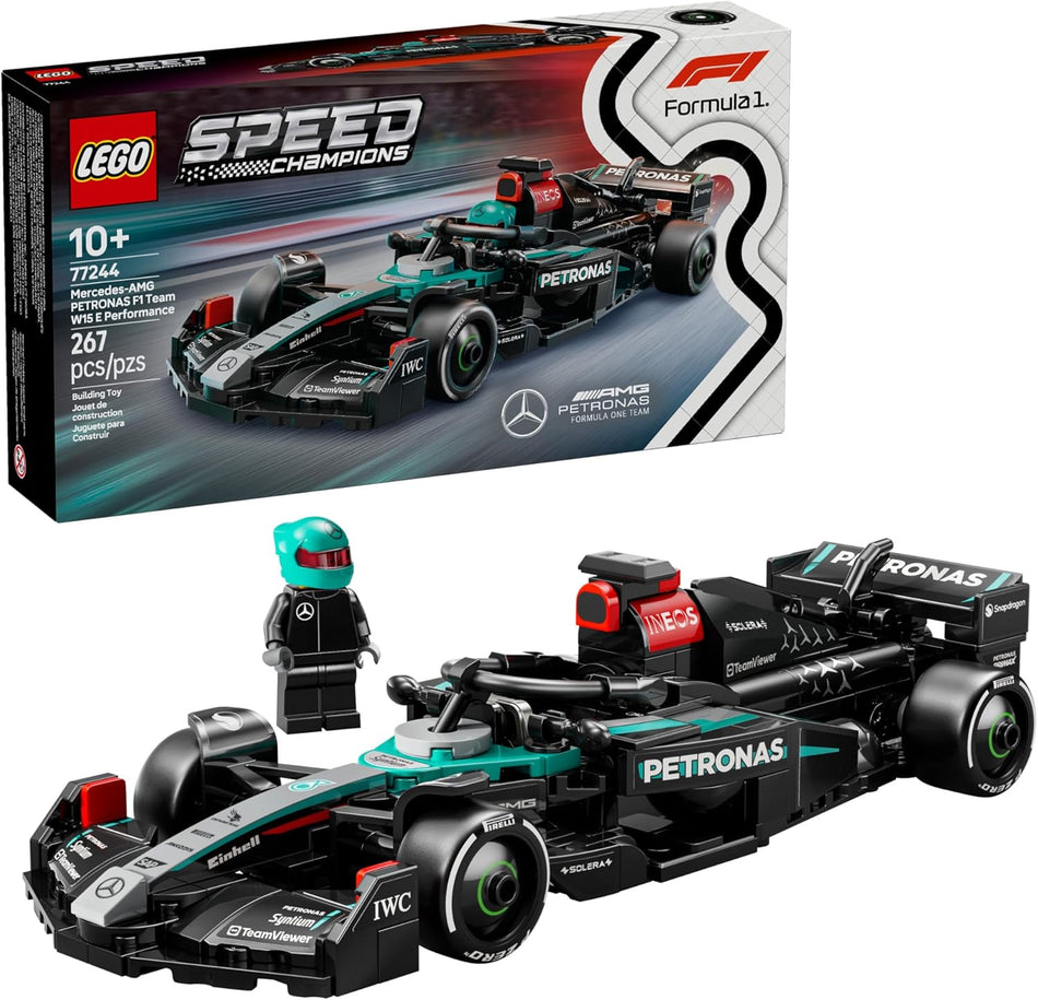LEGO 77244 Speed Champions Mercedes-AMG F1 W15 Race Car Toy - Building Set