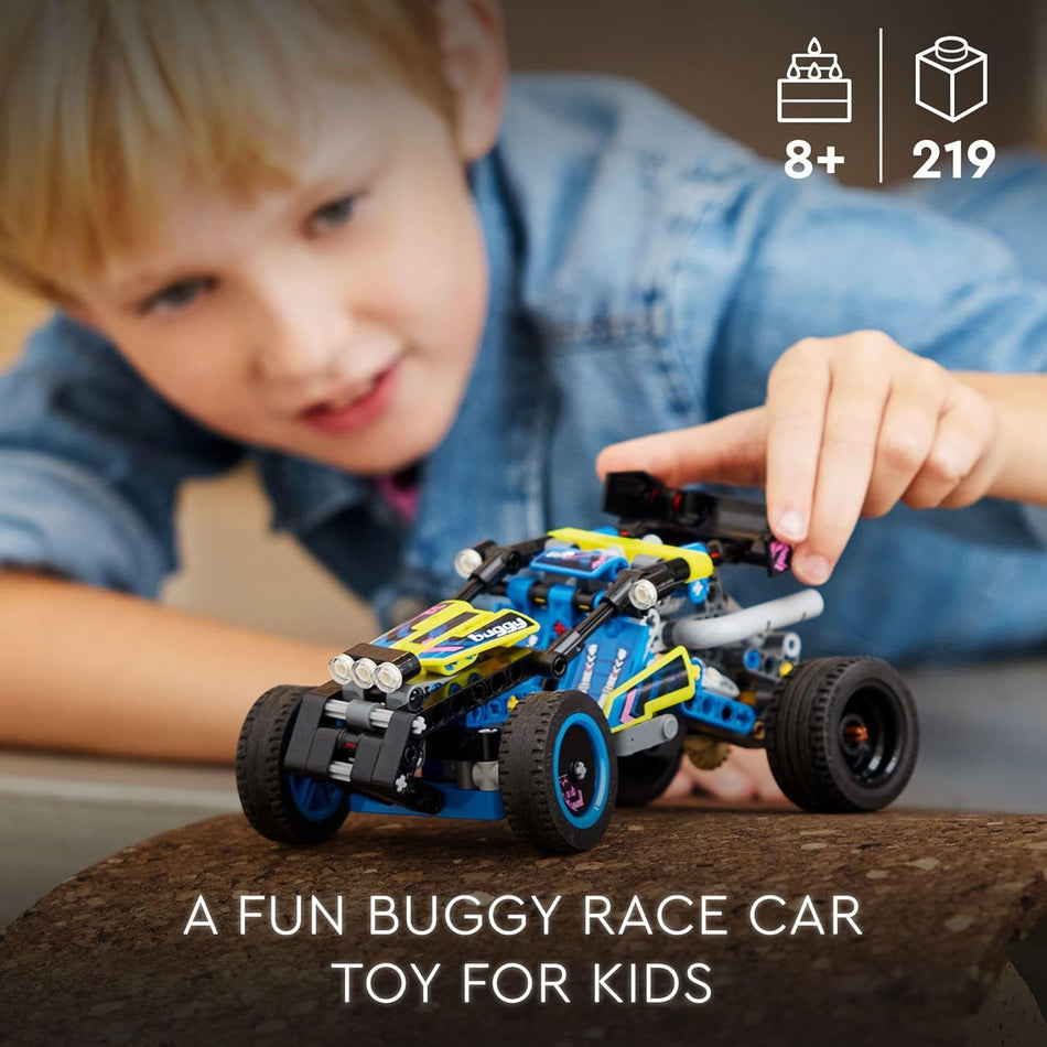 LEGO Technic Off-Road Race Buggy Toy Car - Building Set for Boys & Girls, Ages 8+ - Race Car W/Detailed Features - Gift for Birthdays - 42164 (219 Pieces)