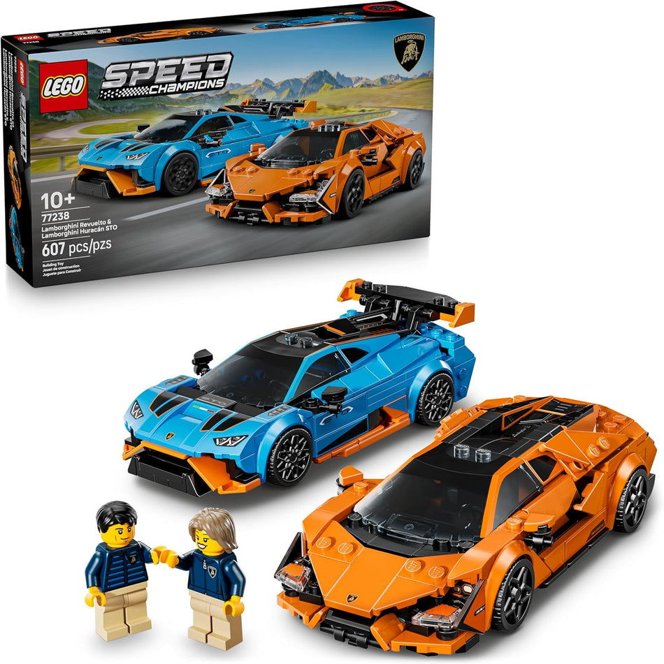 LEGO 77238 Speed Champions Lamborghini Revuelto & Huracán STO Car Toys