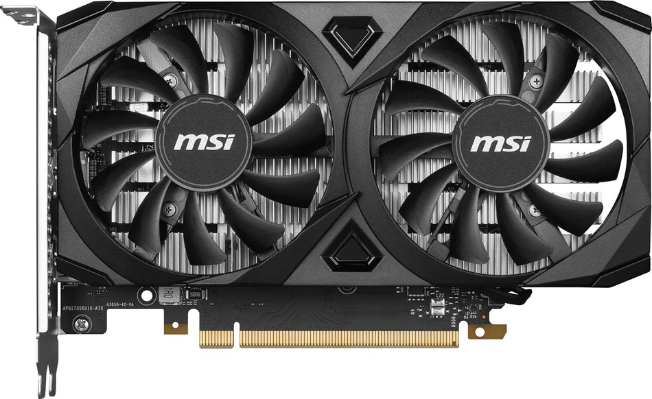MSI GeForce RTX 3050 Ventus 2X OC Graphics Card, 6GB GDDR6 96-Bit Memory, 1492 MHz Boost Clocks, 2304 CUDA Cores, 14 Gbps Memory Speed, PCI Express Gen 4 x16, HDMI / DP | 912-V812-055