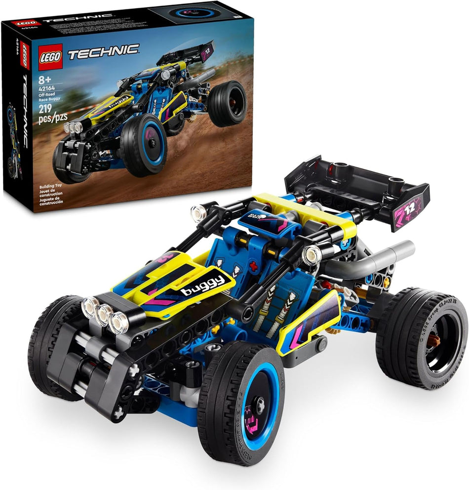 LEGO Technic Off-Road Race Buggy Toy Car - Building Set for Boys & Girls, Ages 8+ - Race Car W/Detailed Features - Gift for Birthdays - 42164 (219 Pieces)