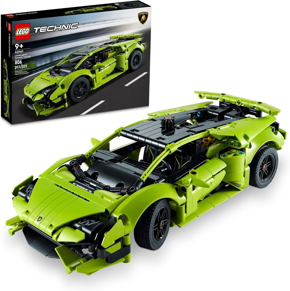 LEGO Technic Lamborghini Huracán Tecnica Advanced Sports Car Building Kit for Kids Ages 9 and up Who Love Engineering and Collecting Exotic Sports Car Toys - 42161 (806 Pieces)