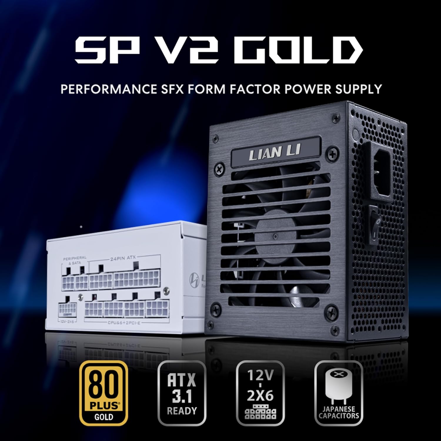 Lian Li SP750 V2 Gold 750 Watt 80 Plus Gold SFX Fully Modular