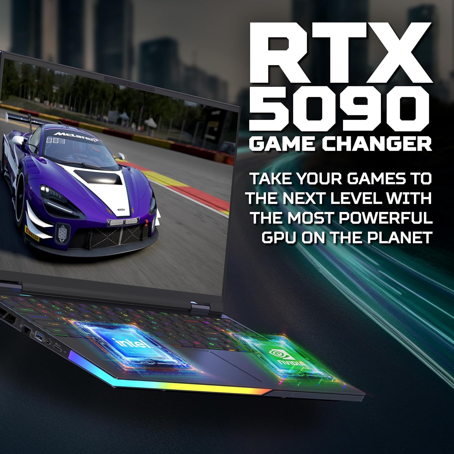 Acer 16" Predator Helios AI PH16-73-94QC powered by Intel Core Ultra 9 (24-core), 32GB DDR5 & 2TB PCIe SSD. Features 16" 2560x1600 240Hz OLED, RTX 5090 24GB GDDR7, 5GbE, Wi-Fi 7, HDMI 2.1, USB-C/A, RGB keyboard & Windows 11 Home