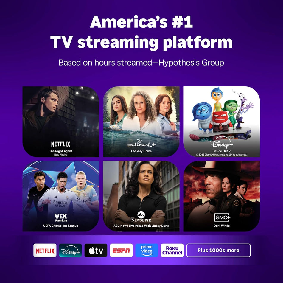 Roku Streaming Stick Plus - 4K & HDR Roku Streaming Device for TV with Voice Remote