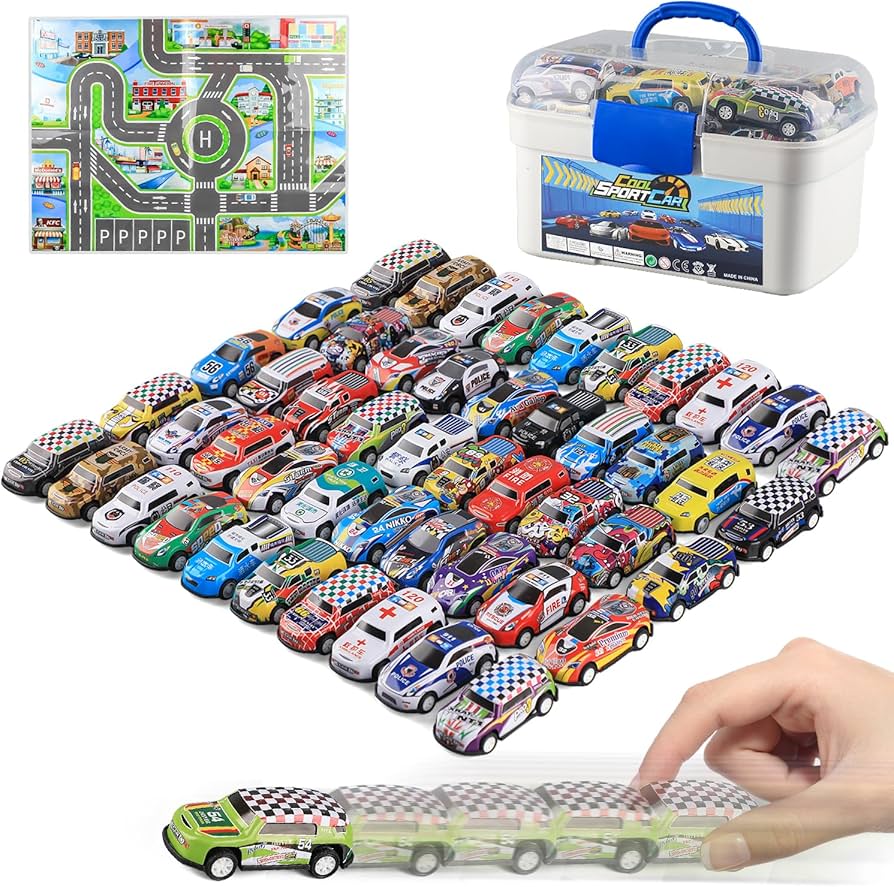 557-50 Mini Car Model 50 In 1 - High-Speed Racing & Collectible Toy Fleet