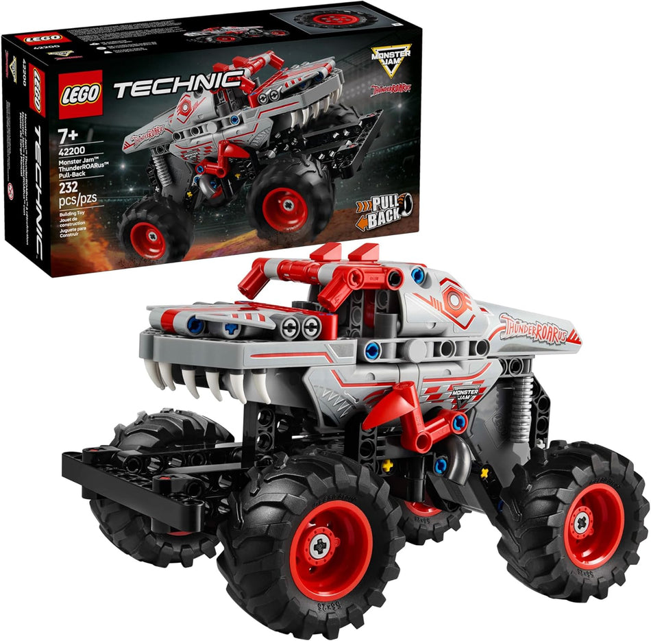 LEGO 42200 Technic Monster Jam ThunderROARus Pull-Back Monster Truck Toy