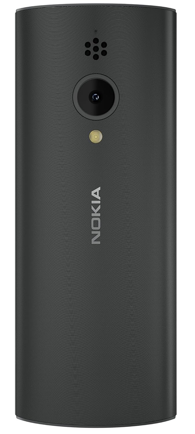 Nokia 150 Dual SIM Feature Phone | Long-Lasting Battery Tough Polycarbonate Body 2.4-Inch Display Rear Camera with Flash FM Radio and MicroSD Support - Charcoal Black Edition