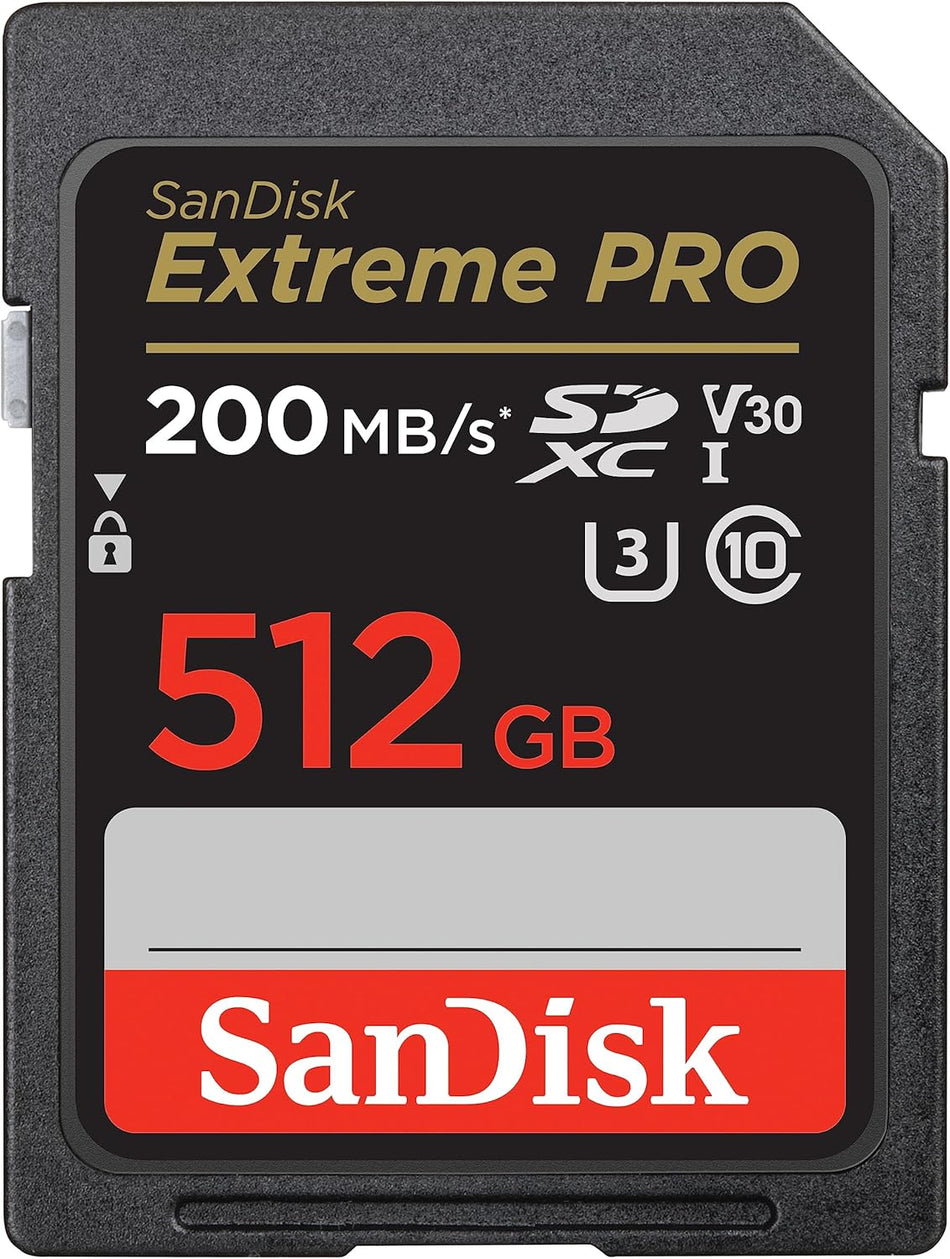 SANDISK Extreme PRO SDXC UHS-I Memory Card - C10, U3, V30, 4K UHD, SD Card