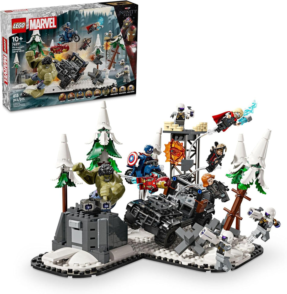 LEGO 76291 Marvel The Avengers Assemble: Age of Ultron Building Toy Set - Marvel Toy & Figures for Boys & Girls, Ages 10+