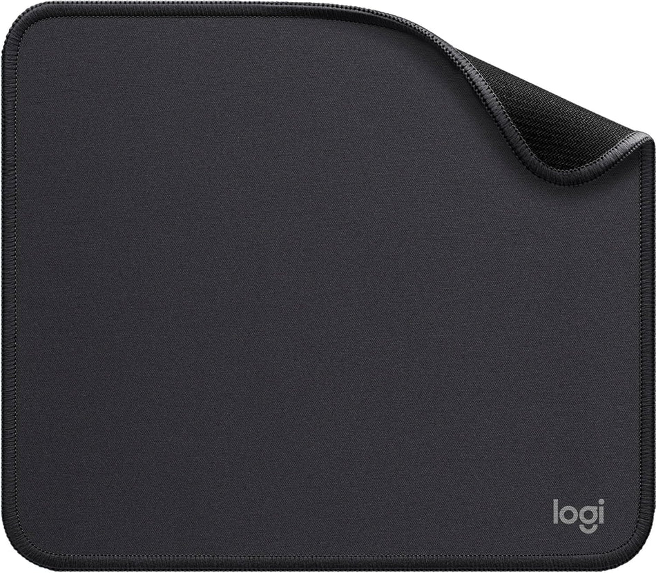 Logitech Mouse Pad - Studio Series, Computer Mouse Mat with Anti-Slip Rubber Base, Easy Gliding, Spill-Resistant Surface, Durable Materials, Portable, in a Fresh Modern Design Graphite