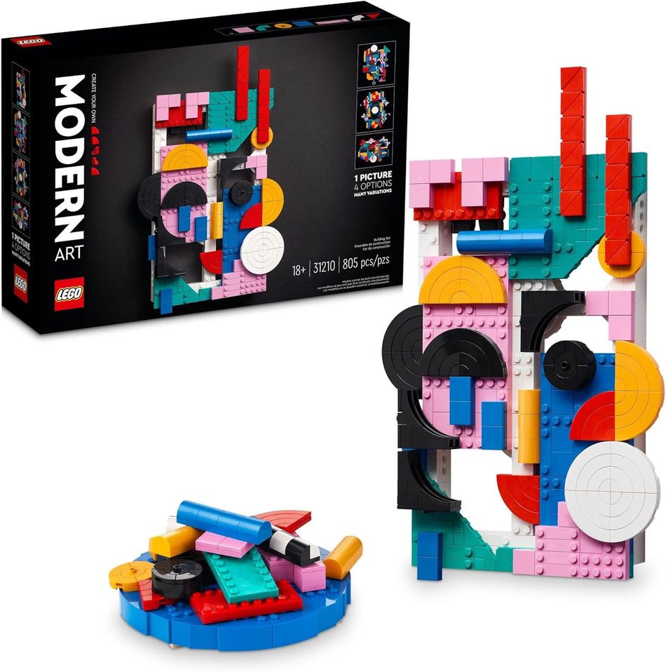 LEGO 31210 Art Modern Art Build & Display Home Décor Abstract Wall Art Kit, Birthday Gift Idea for Artistic People