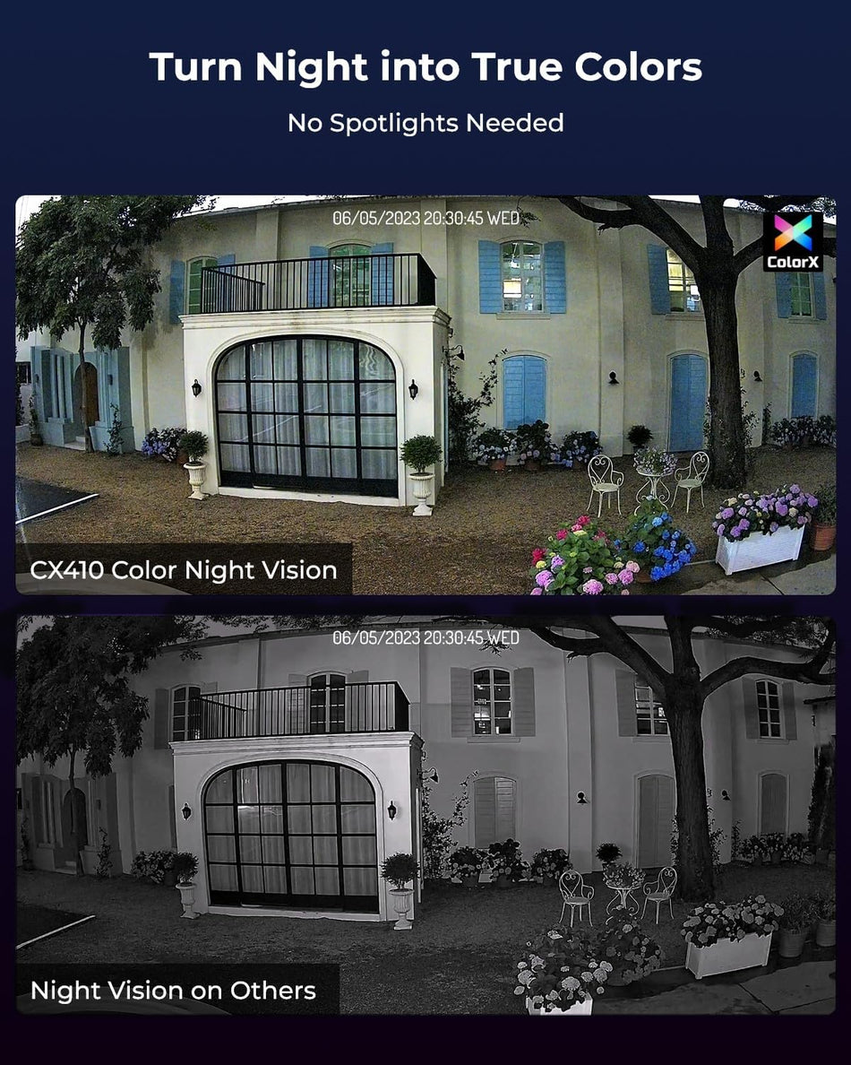 Reolink CX410 ColorX 4MP 2K PoE IP Bullet Camera with True Full-Color Night Vision