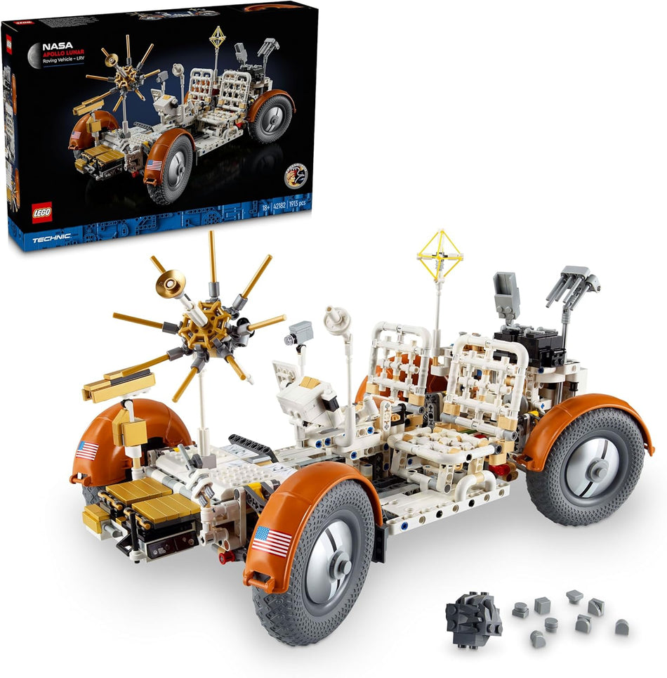LEGO 42182 Technic NASA Apollo Lunar Roving Vehicle – LRV, Space Rover NASA Model