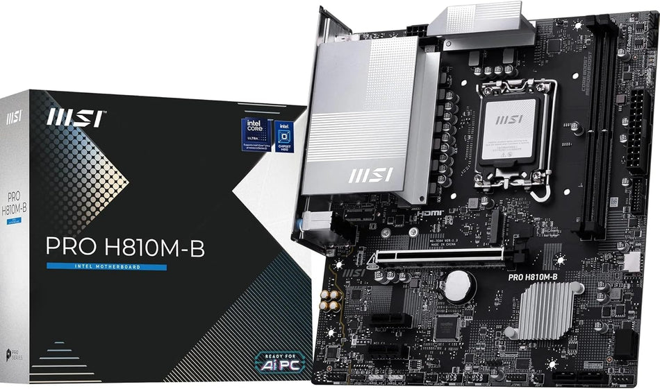 MSI Pro H810M-B LGA1851 H810 Micro-ATX Motherboard