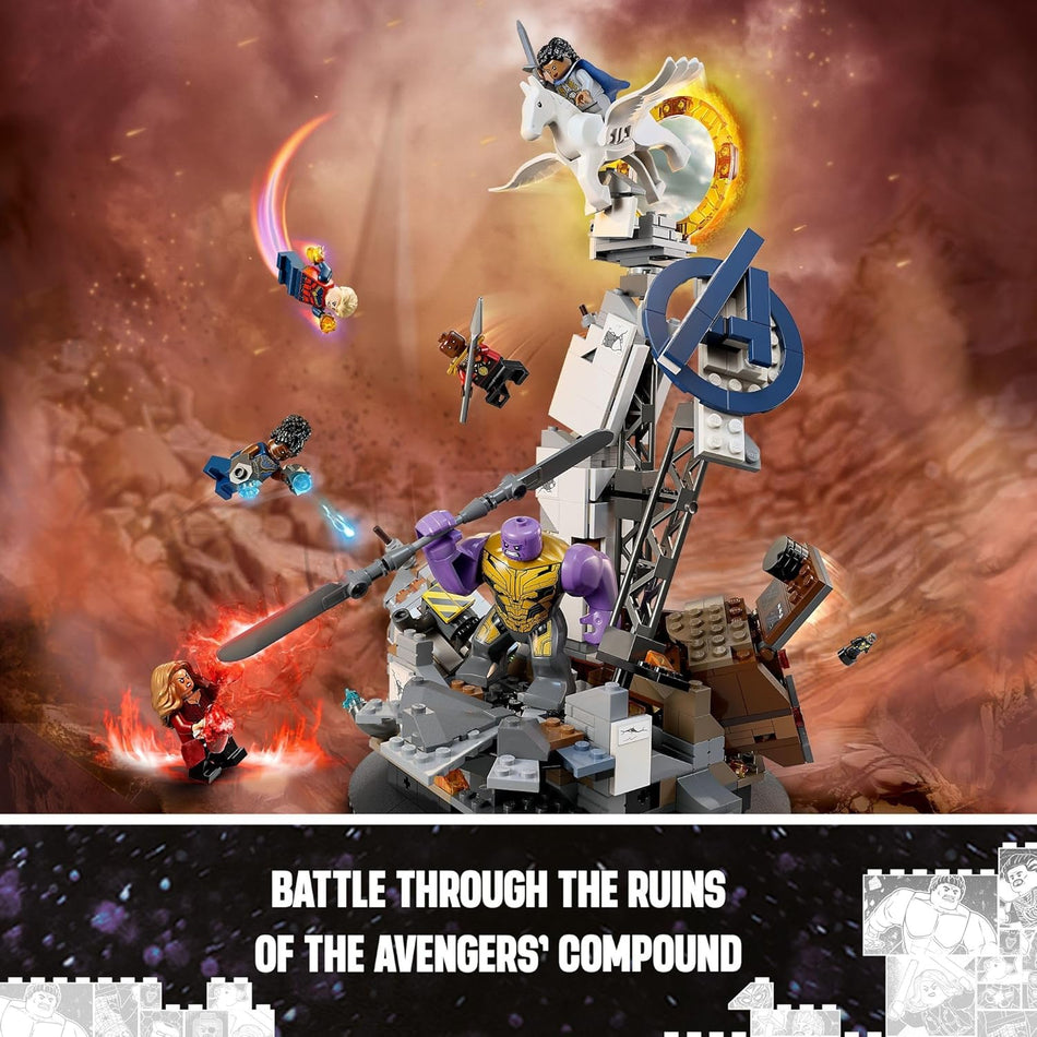 LEGO 76266 Marvel Endgame Final Battle Avengers Model for Build and Display