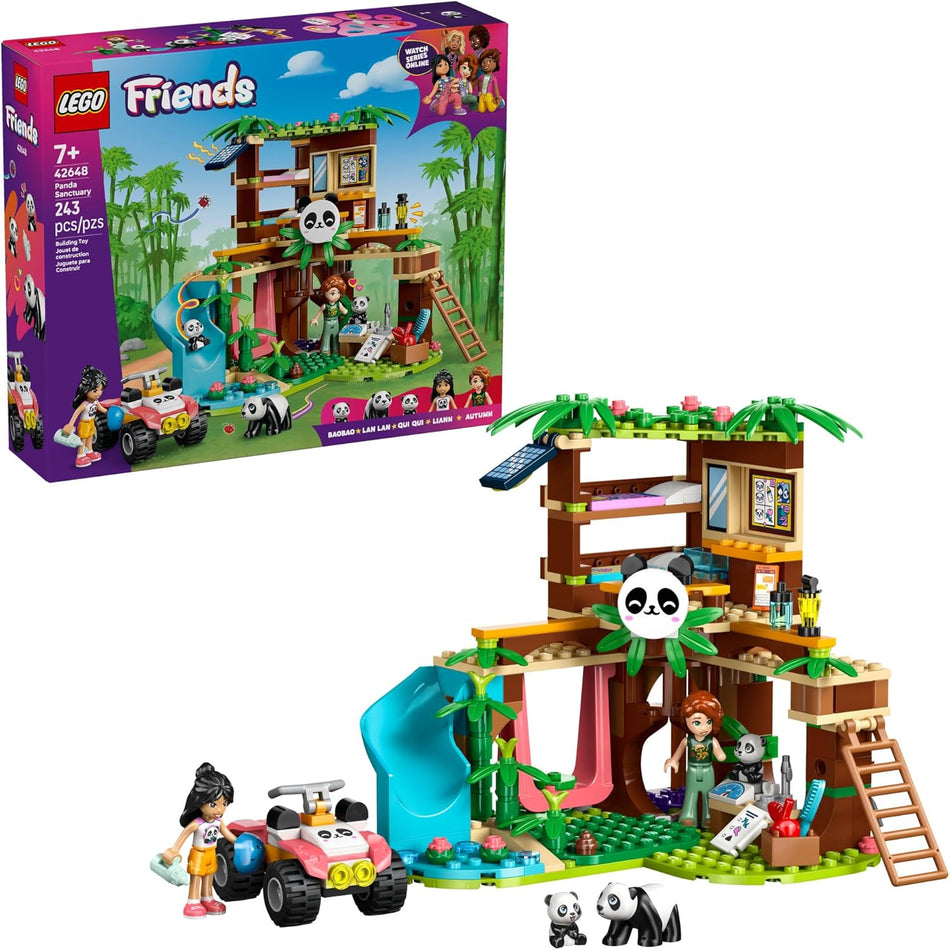 LEGO 42648 Friends Panda Sanctuary Animal Care Pretend Play Toy