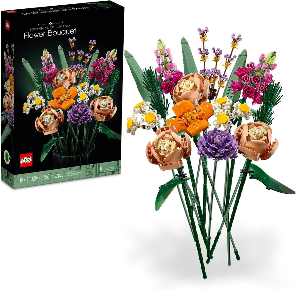 LEGO 10280 Icons Flower Bouquet Building Set - Artificial Flowers for Decoration for Home and Display, Ages 18+