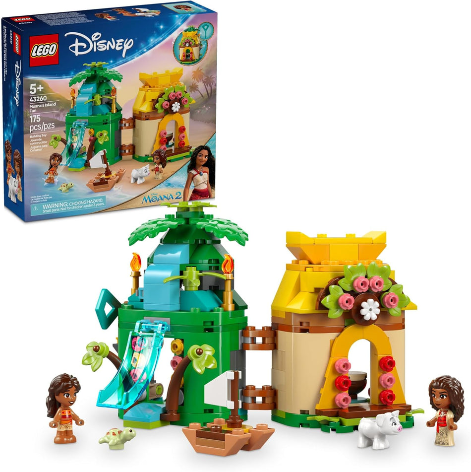 LEGO 43260 Disney Moana's Island Fun Building Toy Playset