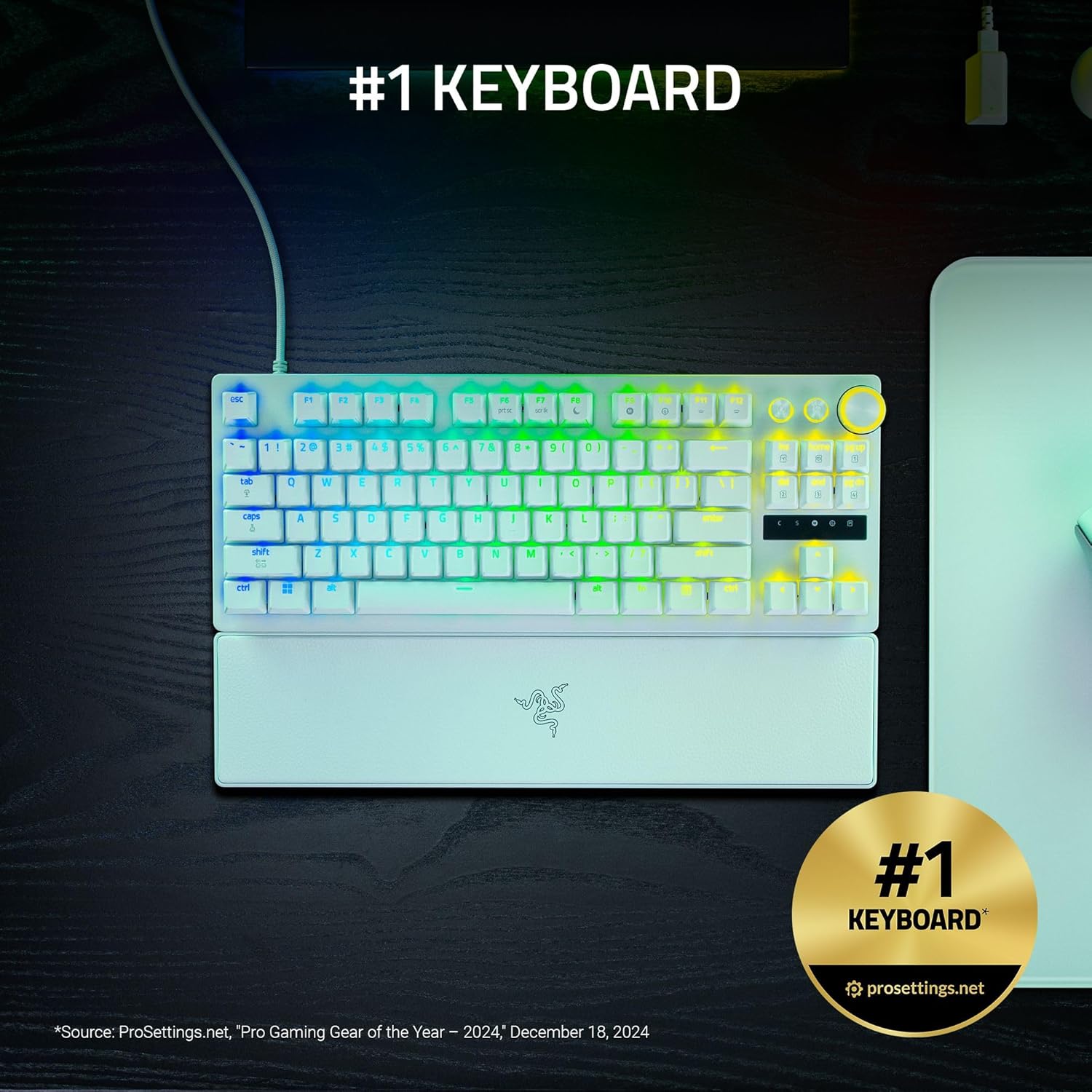 [新品] Razer Huntsman V3 Pro JP White Razer Huntsman V3 Pro Tenkeyless - Tenkeyless Analog Optical