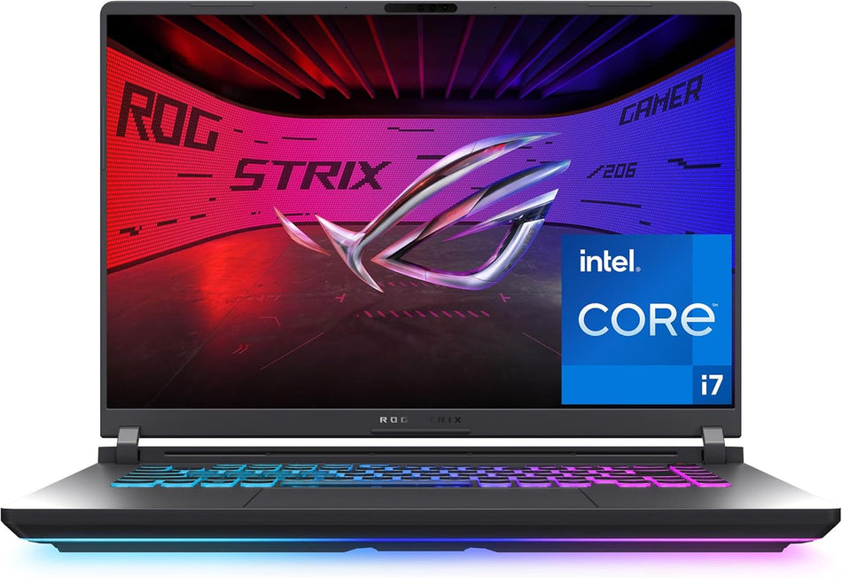 "ASUS ROG Strix G16 (2025) Gaming Laptop, 16” FHD+ 16:10 165Hz/3ms Display, NVIDIA® GeForce RTX™ 5060 Laptop GPU, Intel® Core™ i7 Processor 14650HX, 16GB DDR5, 1TB Gen 4 SSD, Wi-Fi 7, Windows 11 Home, G615JMR-AS74 "
