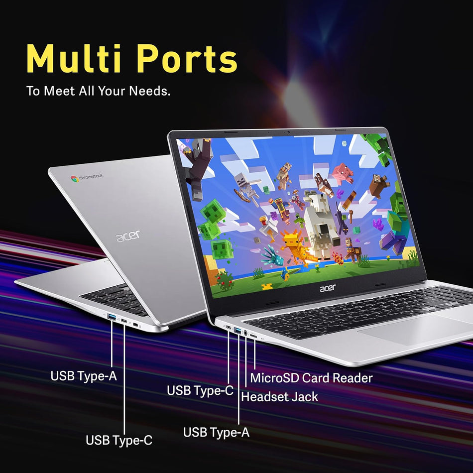 Acer Chromebook 315 CB315-4H-P8FZ 15.6" HD Laptop Intel Pentium N6000 4GB RAM, 128GB eMMC, Google Chrome Operating System