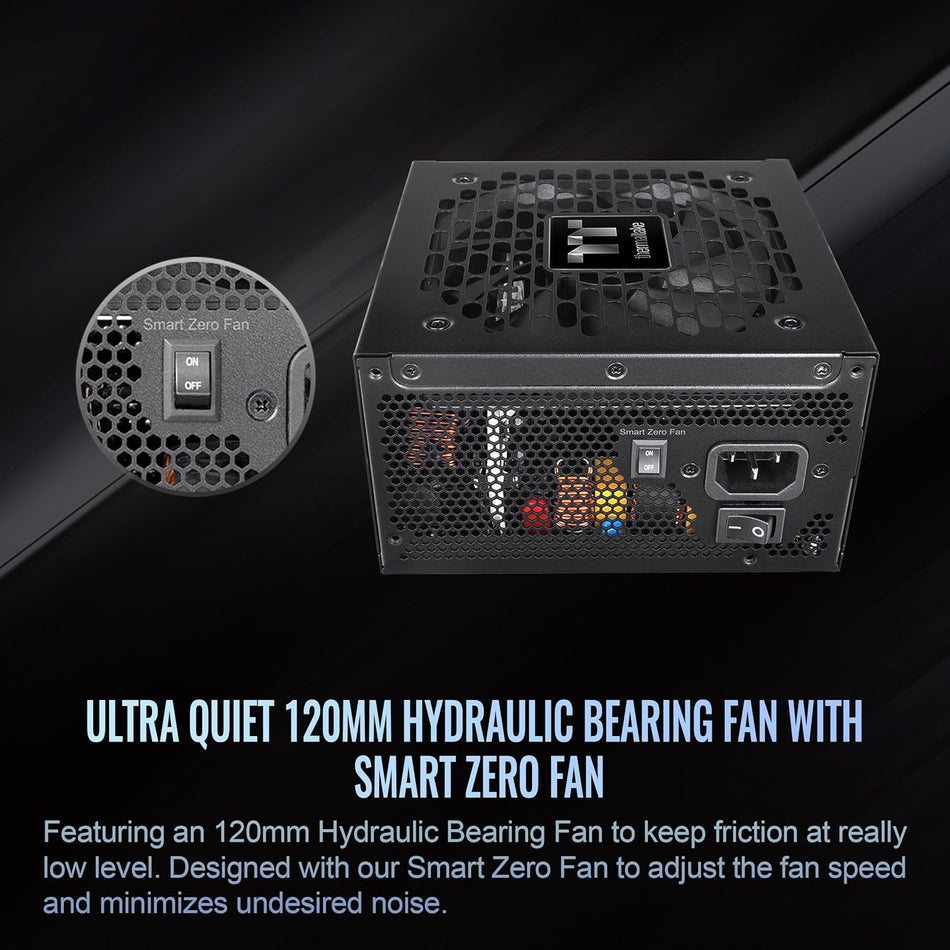 Thermaltake Toughpower GT 1200W ATX Native PCIe 5.1 Full Modular, Flat cables, Black
