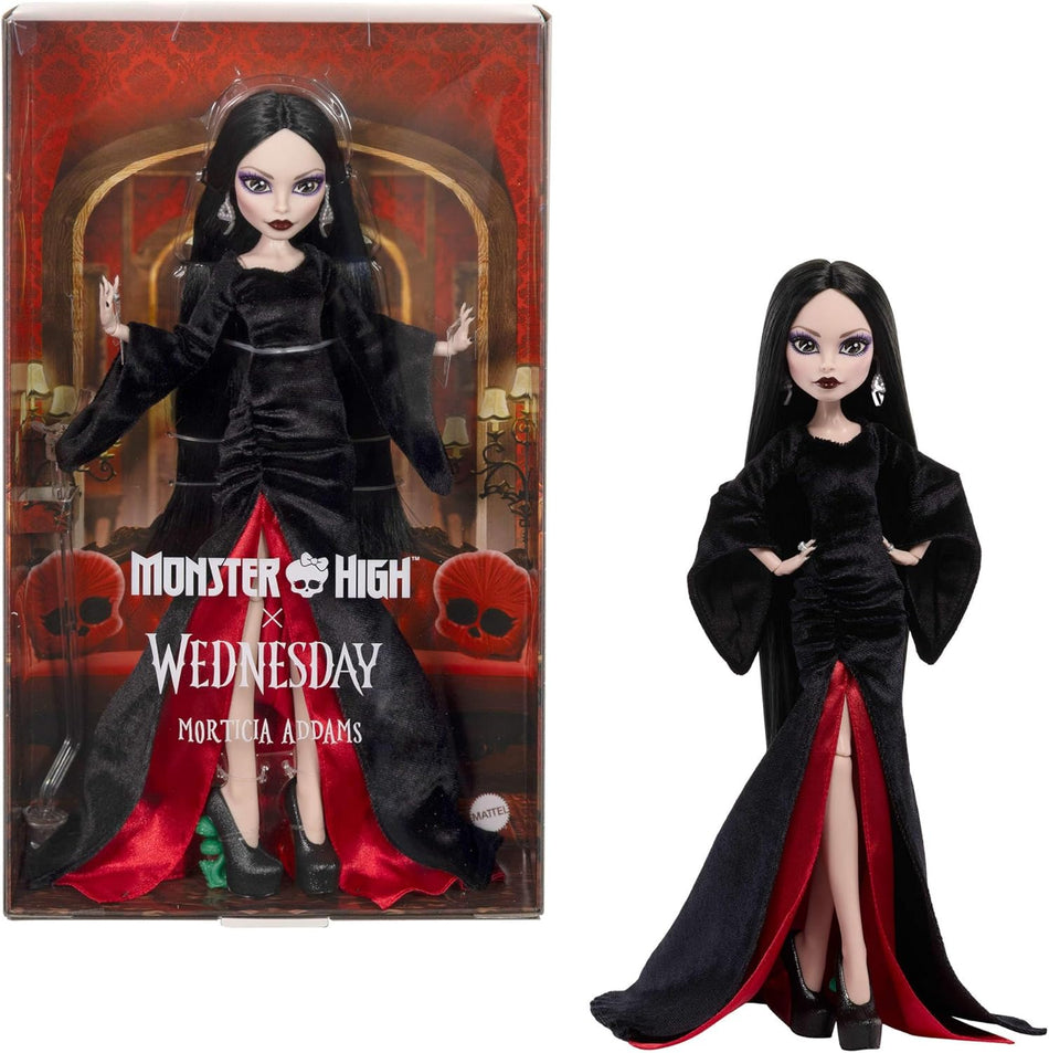 Mattel Monster High x Wednesday Morticia Addams Core Fashion Doll (JLK99)