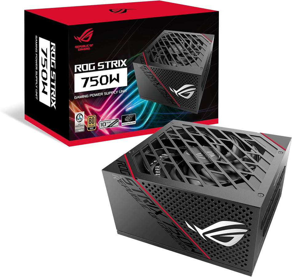 ASUS ROG Strix 750 Fully Modular 80 Plus Gold 750W ATX Power Supply