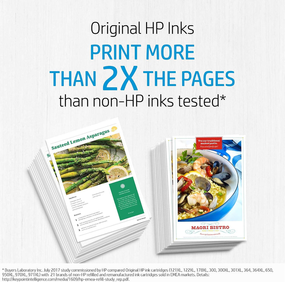 HP 650 Black Original/Tricolor Ink Advantage Cartridge  | High-Quality Printing | 360-Page Yield