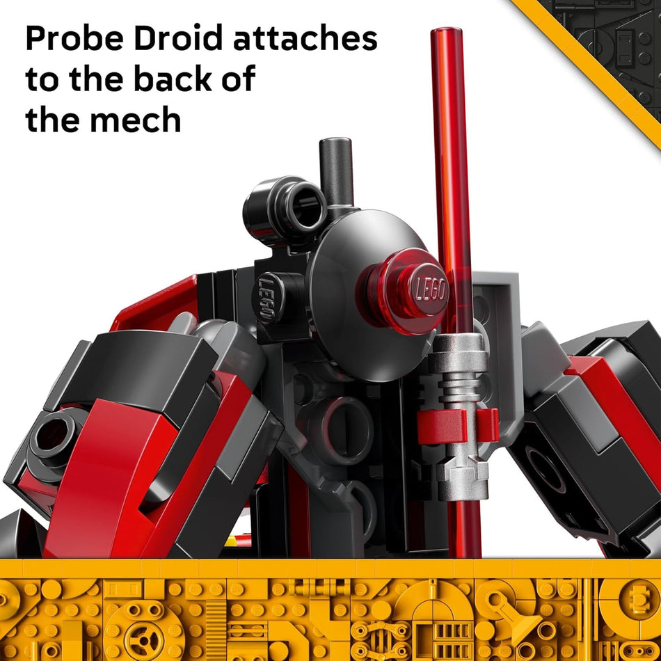 LEGO 75411 Star Wars Darth Maul Mech Kids Toy - Building Toy with Pretend Play Lightsaber