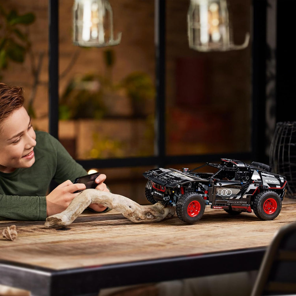 LEGO Technic Audi RS Q e-tron Remote Controlled Car Toy - App-Controlled Rally Model W/Steering for Kids & Auto Fans, Ages 10+ - Gift Idea for Birthdays & Holidays - 42160 (914 Pieces)