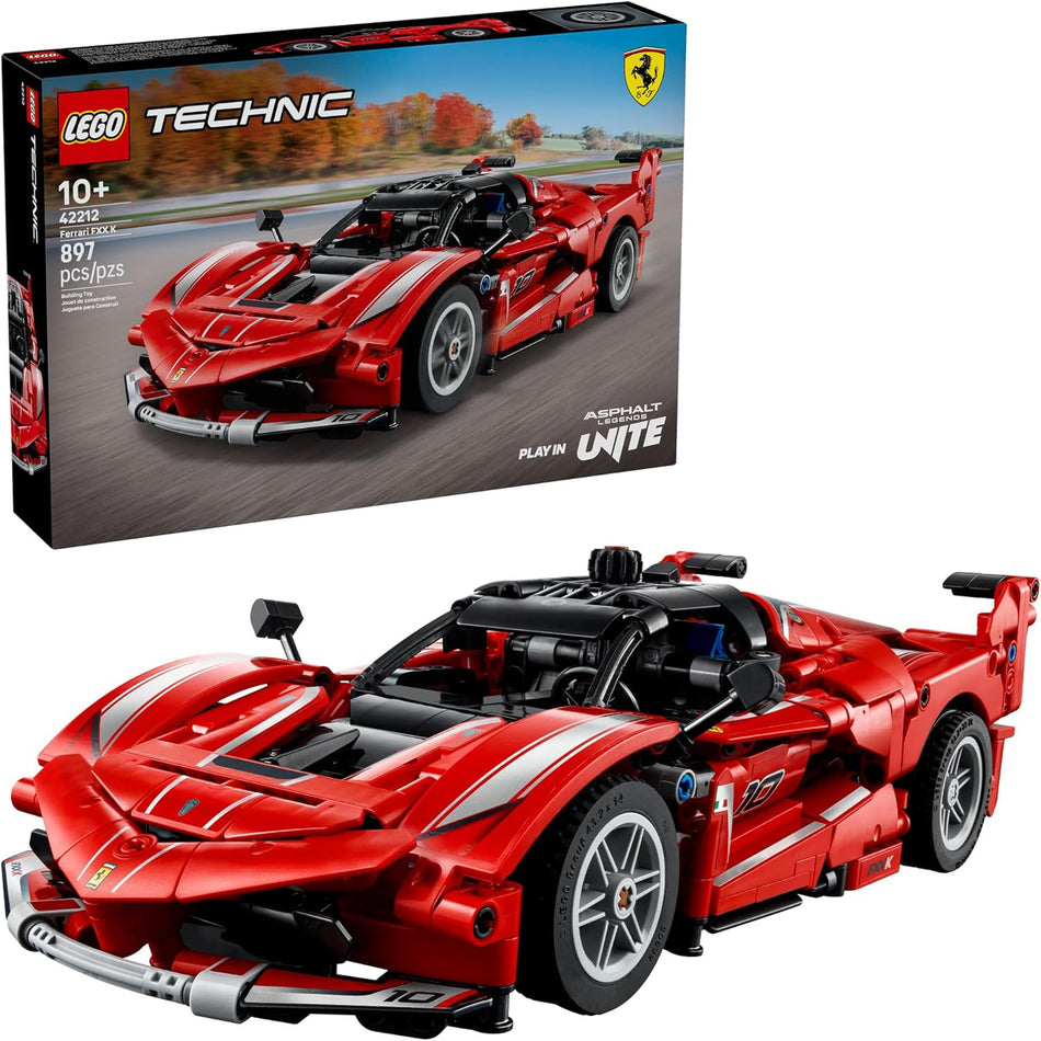 LEGO Technic Ferrari FXX K Toy Car - Building Toy for Girls & Boys, Ages 10+ - Cool Birthday Gift for Kids - Race Car Model for Play & Display - 42212 (897 Pieces)