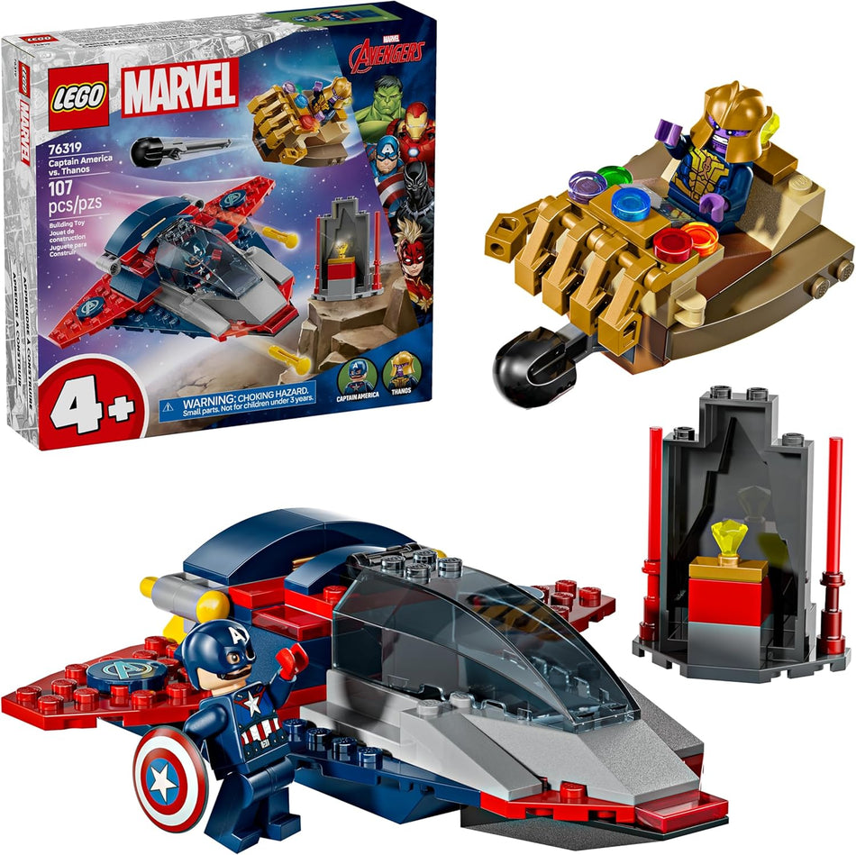 LEGO 76319 Marvel Captain America vs. Thanos Building Toy - Pretend Play Set