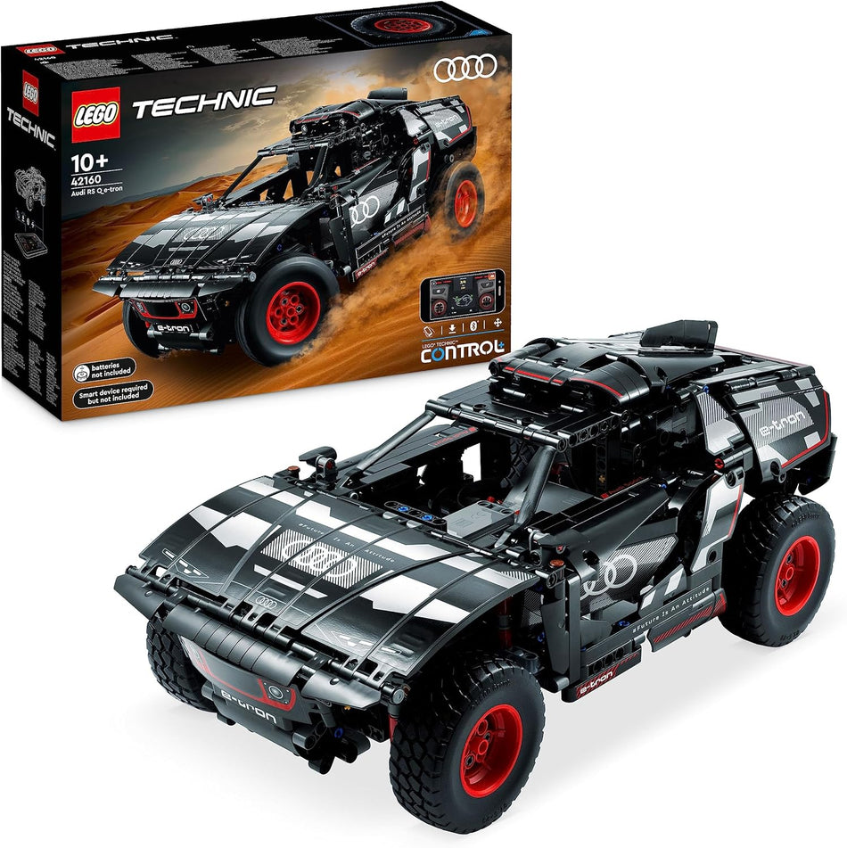 LEGO Technic Audi RS Q e-tron Remote Controlled Car Toy - App-Controlled Rally Model W/Steering for Kids & Auto Fans, Ages 10+ - Gift Idea for Birthdays & Holidays - 42160 (914 Pieces)