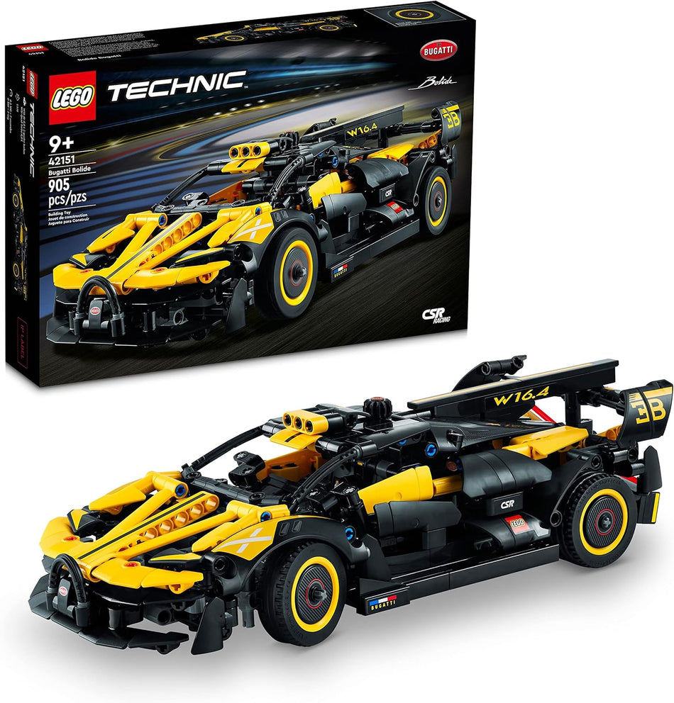 LEGO Technic Bugatti Bolide Racing Car Building Set - Model and Race Engineering Toy for Back to School, Collectible Sports Car Construction Kit for Boys, Girls, and Teen Builders Ages 9+, 42151 (905 Pieces)