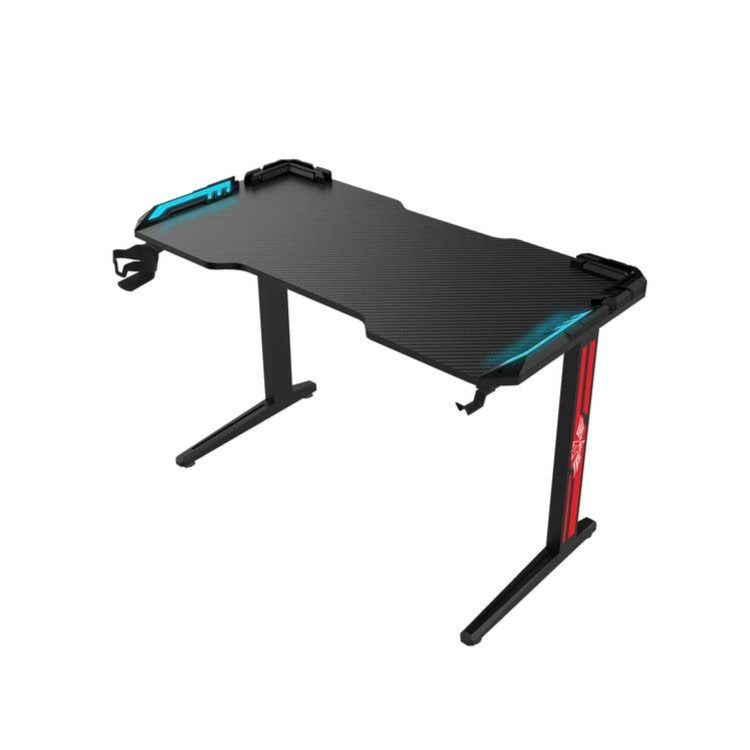 Green Lion GTX77 RGB Gaming Desk With Seven Color Modes / Cup Holder