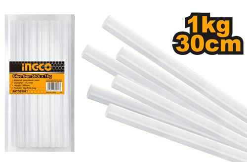 Ingco 30W Hot Melt Glue Gun | Fast-Heating Craft and Repair Adhesive Applicator with Two Glue Sticks (AKTGS3011)