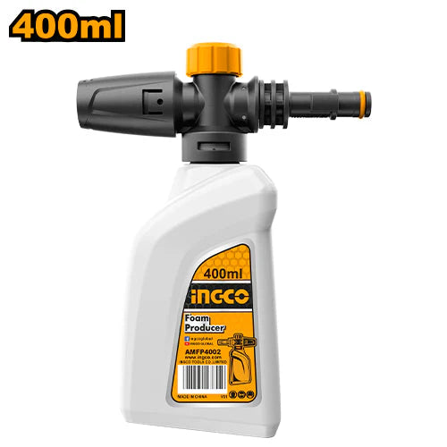 Ingco Pressure Washer Foam Producer | 400ml Adjustable Detergent Snow Foam Lance Attachment (AMFP4002)