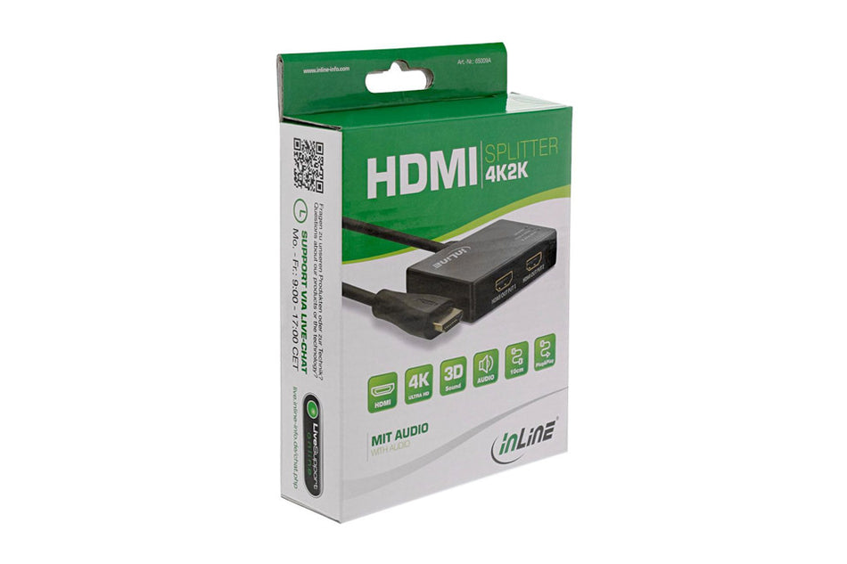 HDMI Splitter 1x2 (High-Speed Duplicator) | Green Box Edition