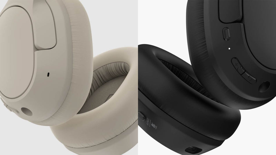 Belkin SoundForm Isolate Active Noise-Cancelling Wireless Headphones, over ear headphones with mic, Bluetooth headphones