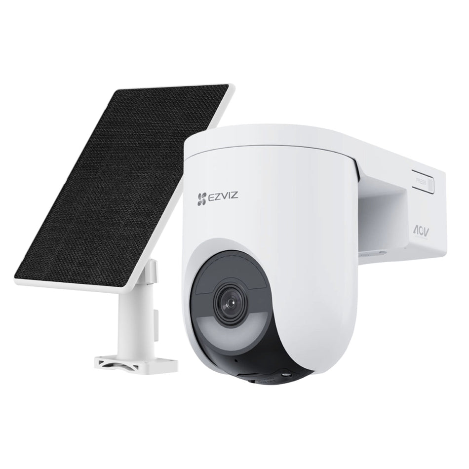 EZVIZ HB8 Lite 2K+ Battery-Powered Pan & Tilt Security Bundle | Includes 5W Solar Panel