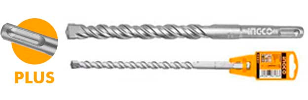 Ingco 16mm x 310mm SDS-Plus Hammer Drill Bit | Extra-Long Forged Carbon Steel Masonry Drill for Reinforced Concrete and Brick (DBH1211604)