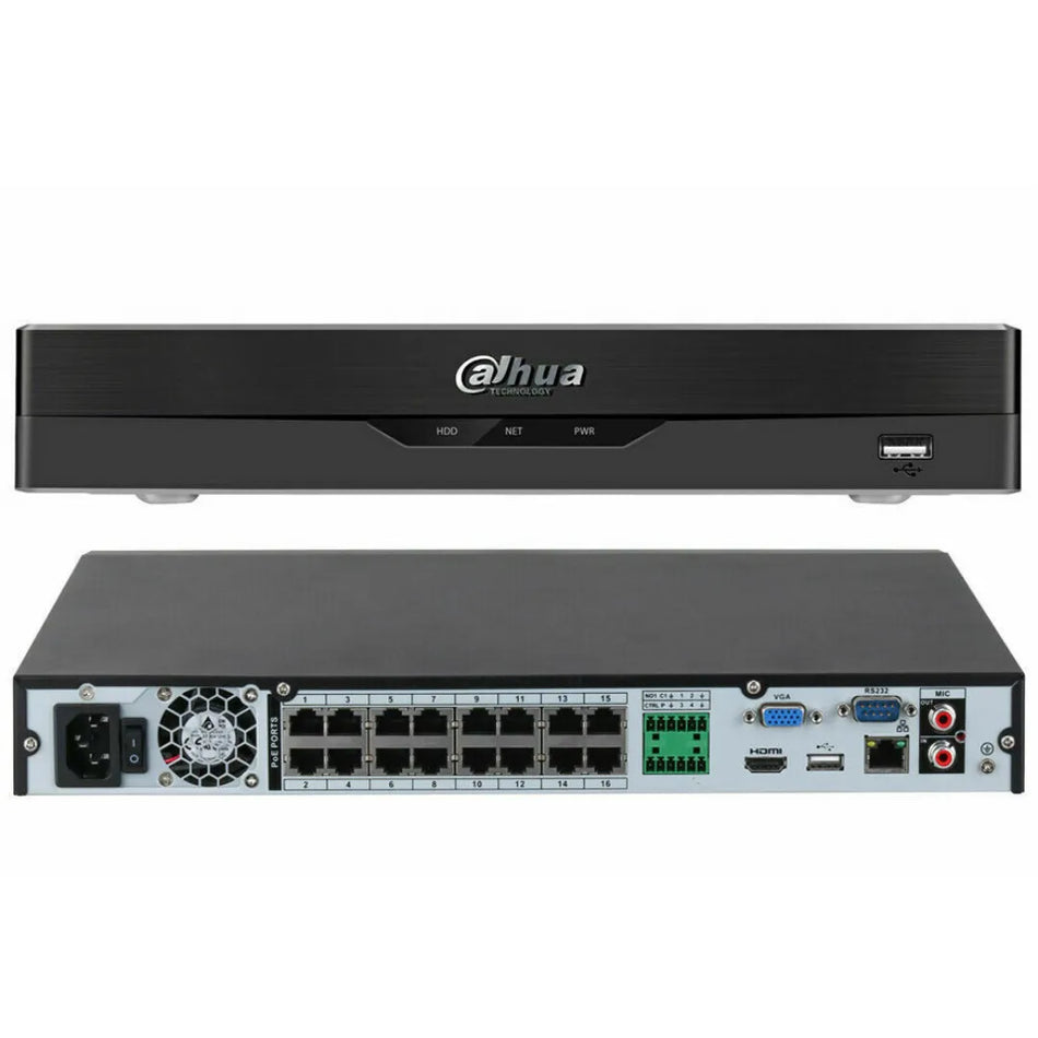 DHI-NVR2216-16P-4KS3 NVR IP I6 CHANNEL WITH POE 4K