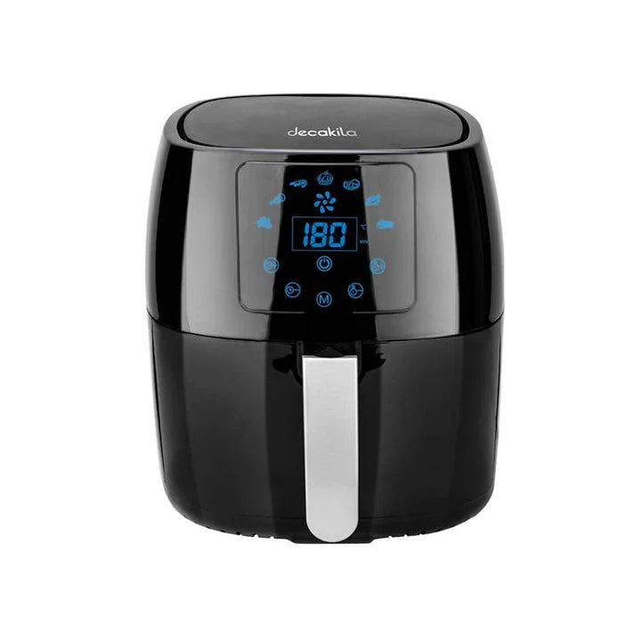 Decakila 1400W 4.5L Digital Air Fryer with LED Display | Smart Rapid Hot Air Cooker with Non-Stick Basket (KEEC039B)