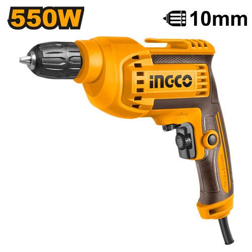 INGCO Electric Drill (ED550382) – Professional-Grade High-Performance Power Tool, 550W Robust Motor, Variable Speed Control, Ergonomic Design for Maximum Comfort & Precision, Ideal for Heavy-Duty Drilling in Wood, Metal, and Masonry.