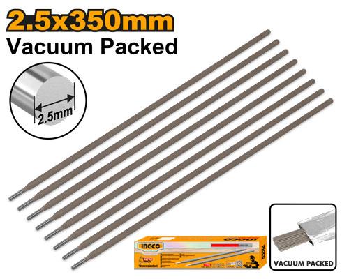 Ingco 2.5mm Carbon Steel Welding Electrodes (ERCVC2121) 5kg E6013 High-Quality Rutile Arc Welding Rods with Vacuum-Sealed Packing